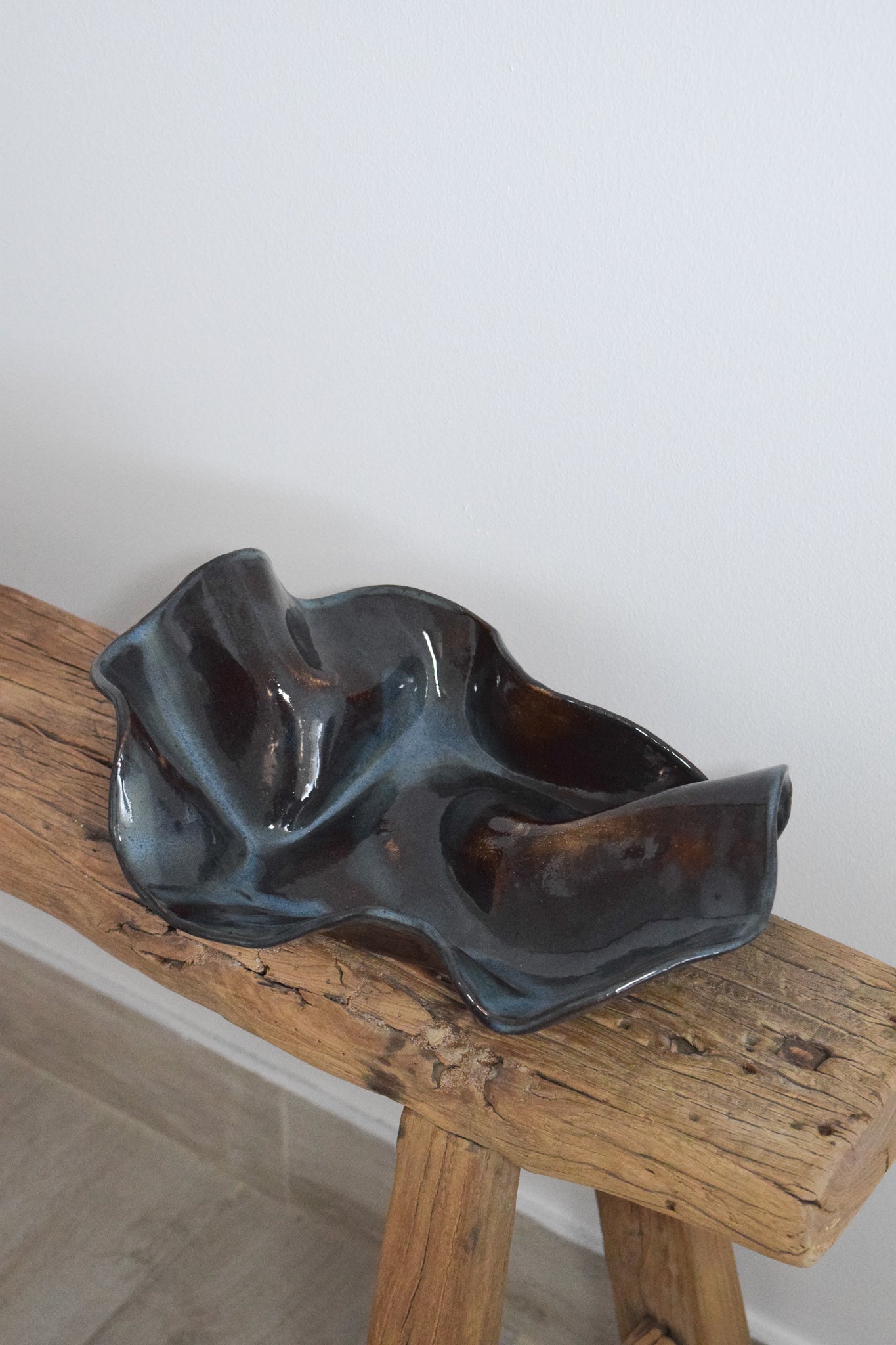 Abstract Bowl L - Blue