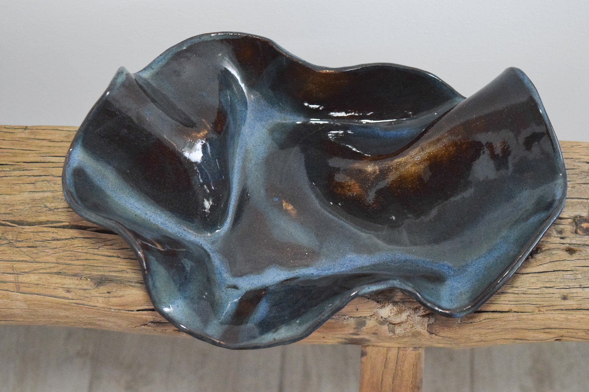 Abstract Bowl L - Blue