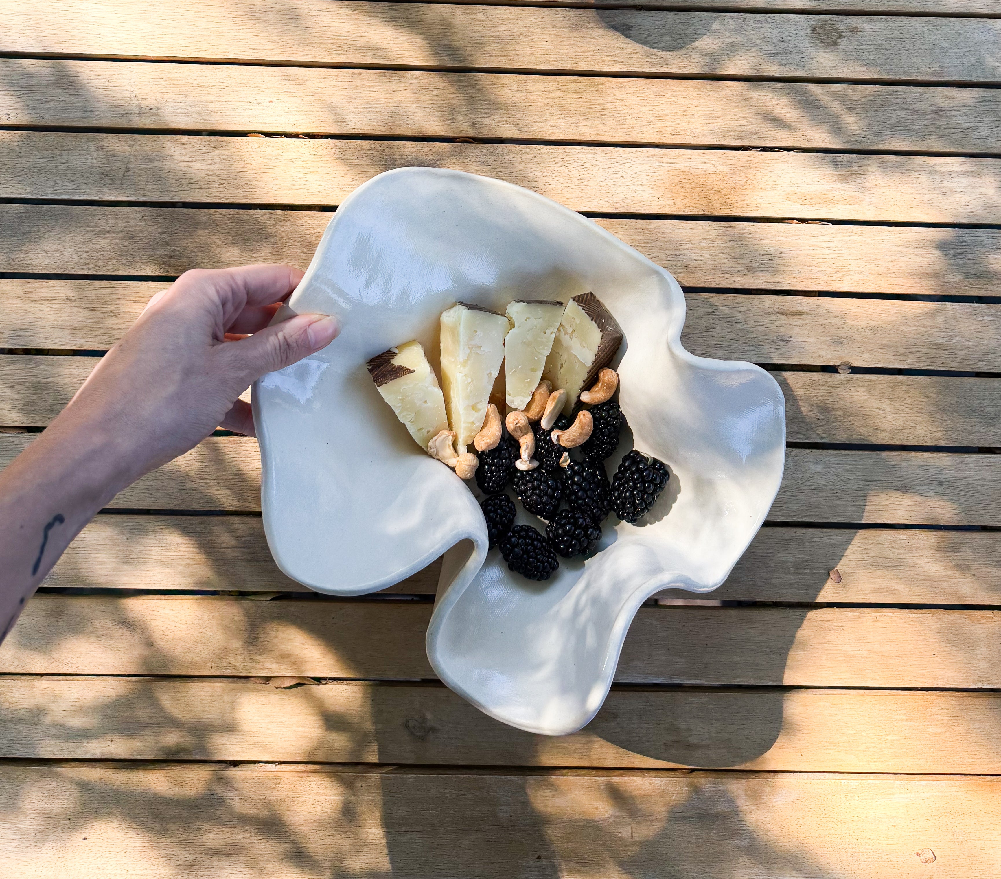 Abstract Bowl M - Clear